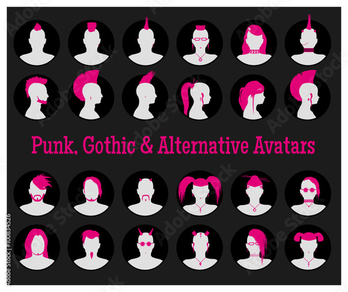 Anonymous Goth, Punk and Alternative Avatars