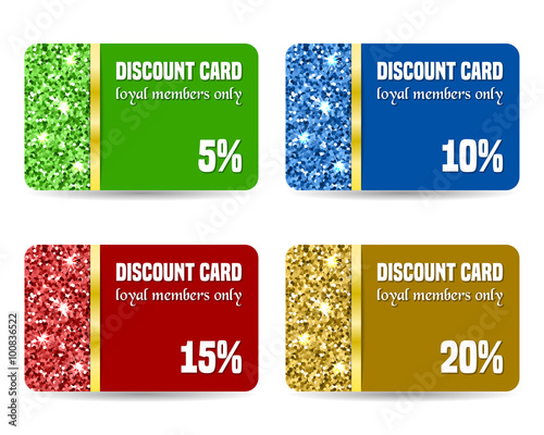 Discount card template