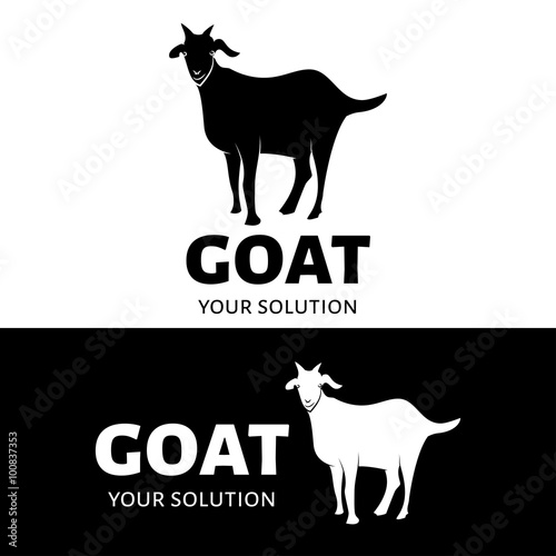 Vector goat logo.