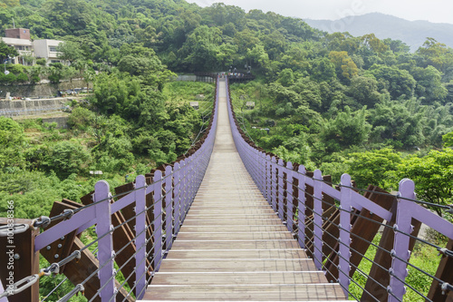 The famous Baishihu Suspension Bridge