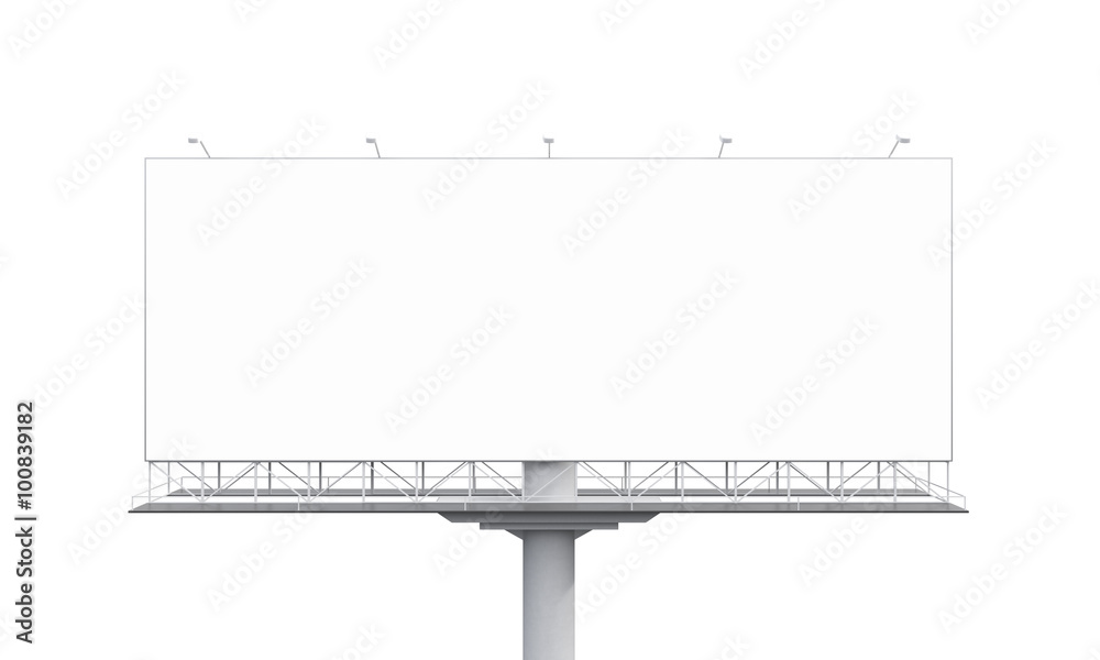 Billboard on white background Billboard on white background