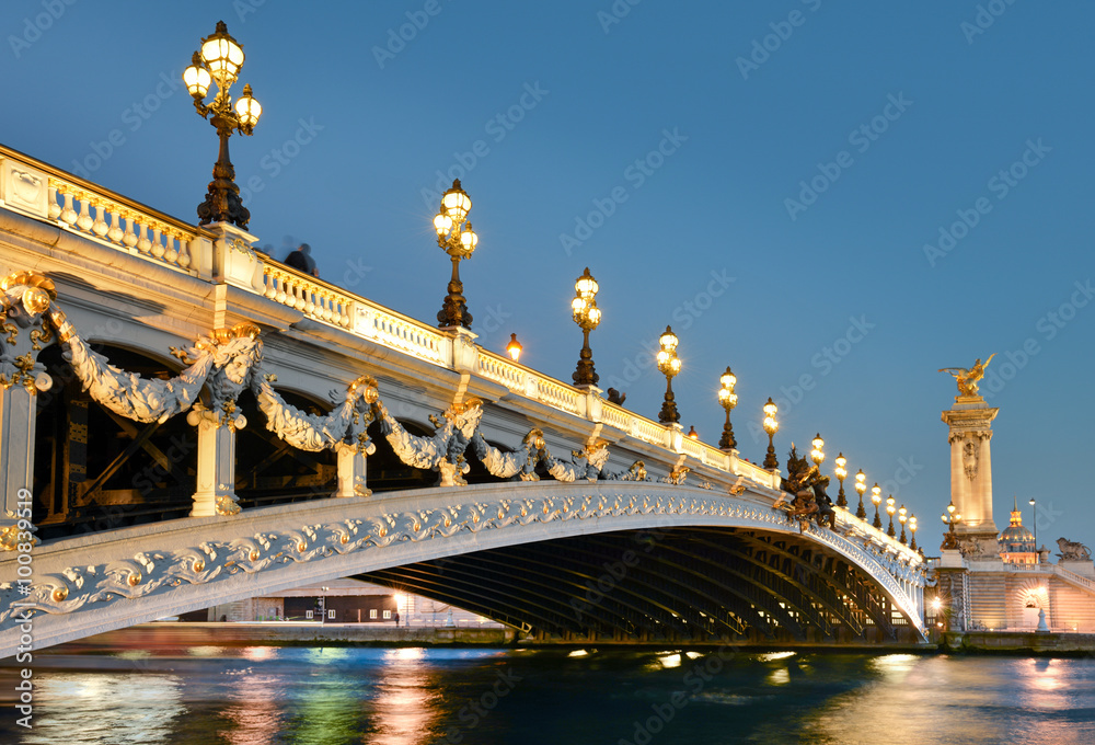 pont alexandre, Paris - obrazy, fototapety, plakaty 