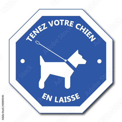 Logo chien en laisse.