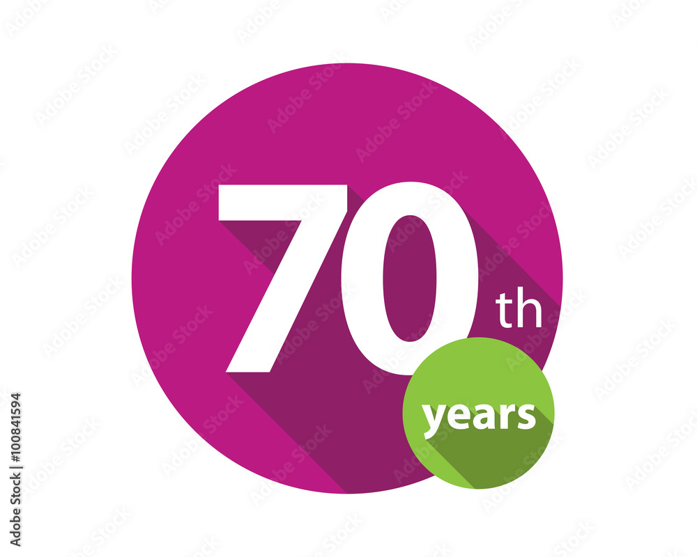 70th years purple circle anniversary logo 70th years purple circle anniversary logo