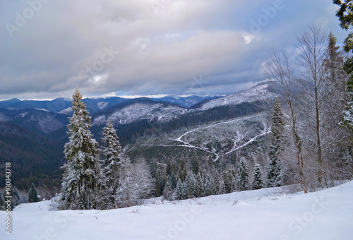 Carpathian Mountains in winter © vlukas