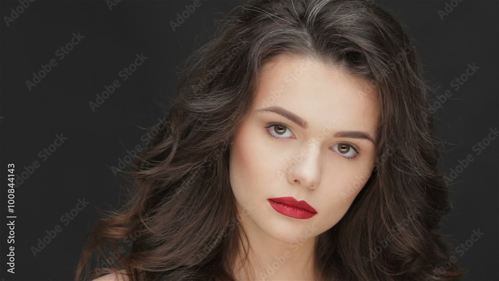 The concept of healthy hair of a young girl The concept of healthy hair of a young girl