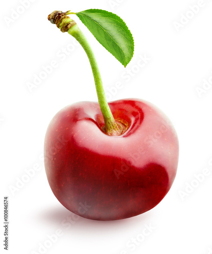 sweet cherry isolated on the white background
