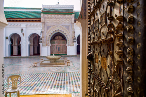 University al-Qarawiyyin. Fez El Bali Medina. Fez, Morocco.