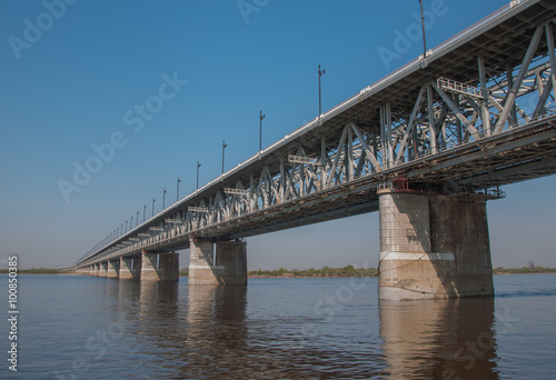 The bridge troght the river Amur. © gtf375