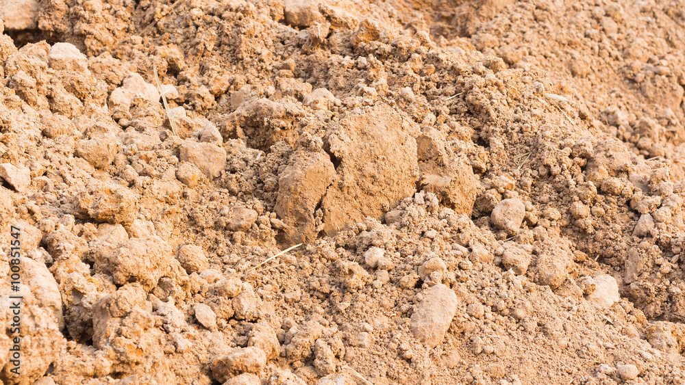 Ground textured surface background under bright sunlight