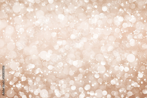golden brown glitter bokeh ...