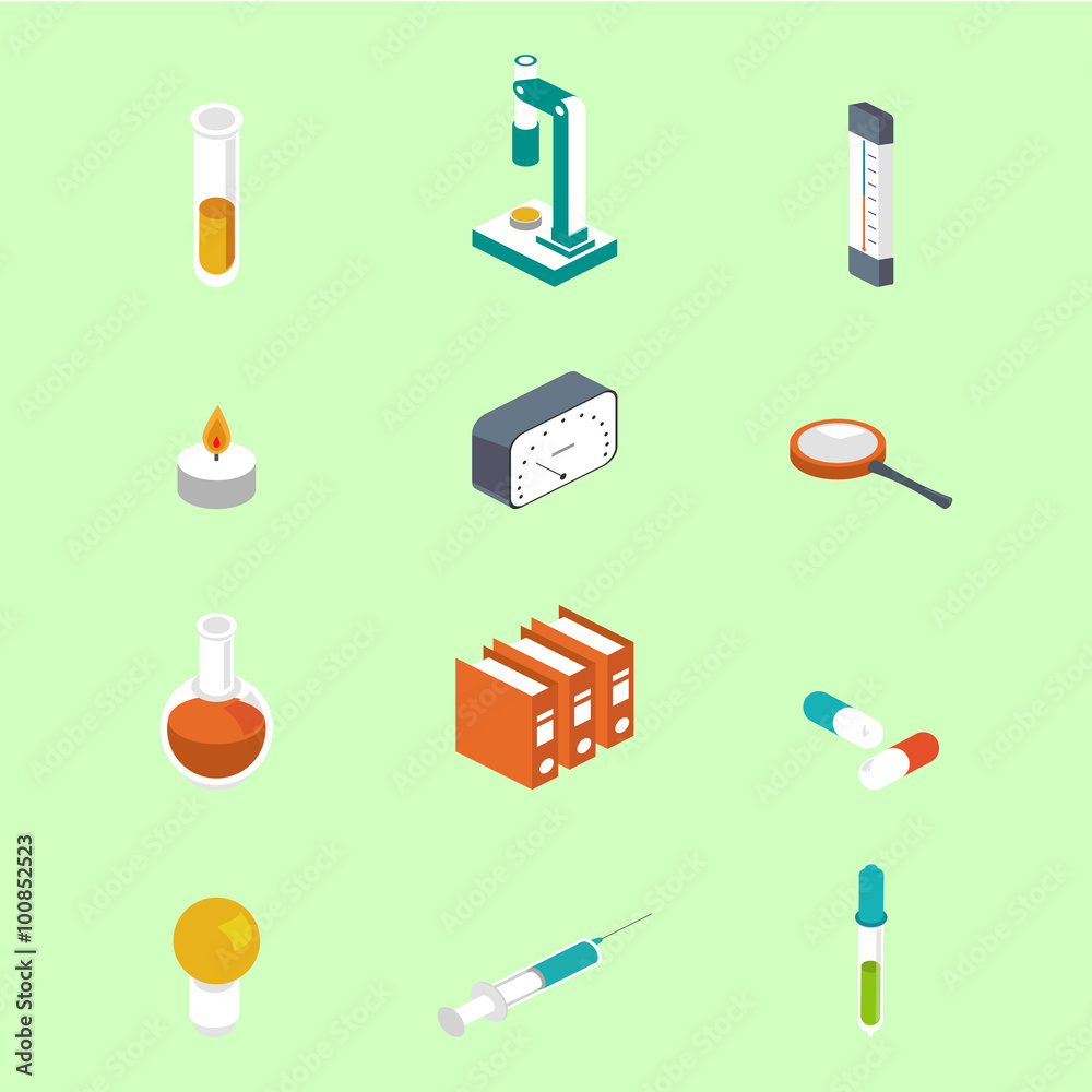 Icon isometric style. Medical symbol collections. Icon isometric style. Medical symbol collections.