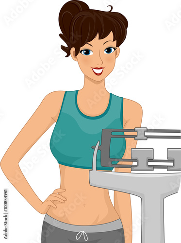 Girl Mechanical Weighing Scale Weight Loss