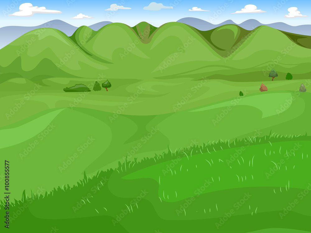 Obraz premium Green Grassland