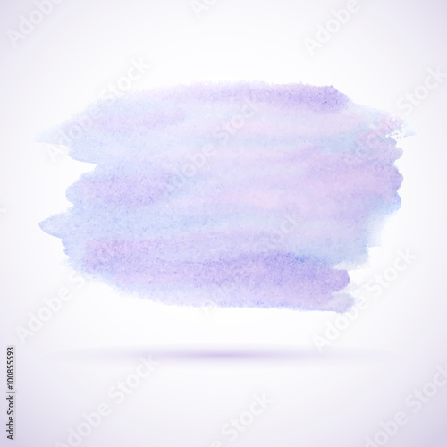 Purple watercolor stain design element