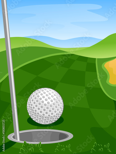 Golf Ball Hole Course