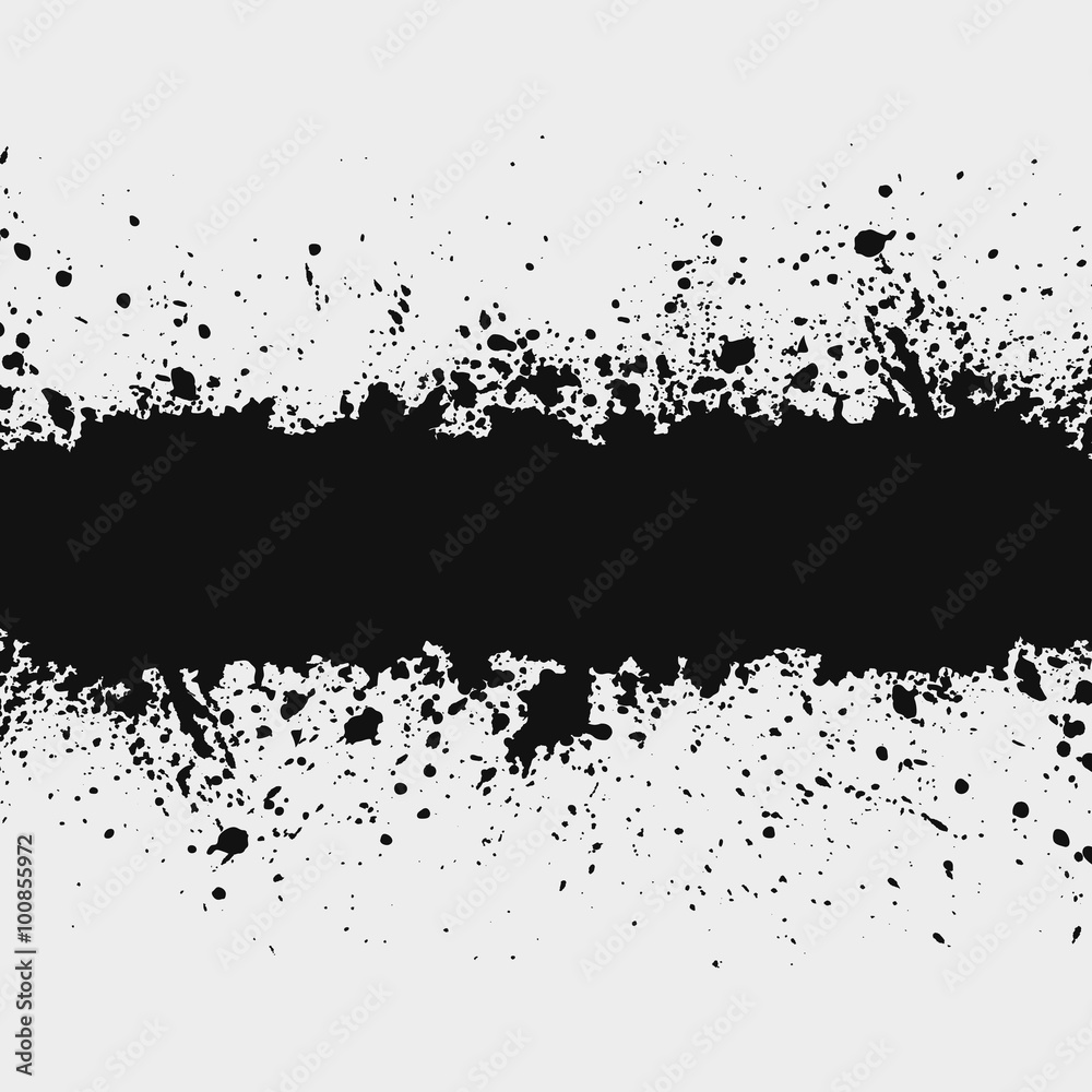 Gunge ink splattered background element with a space for your te Gunge ink splattered background element with a space for your te