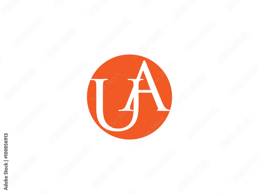 Double UA letter logo