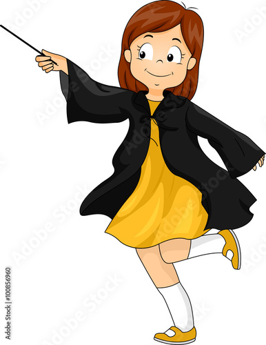 Kid Girl Wizard Magic Wand