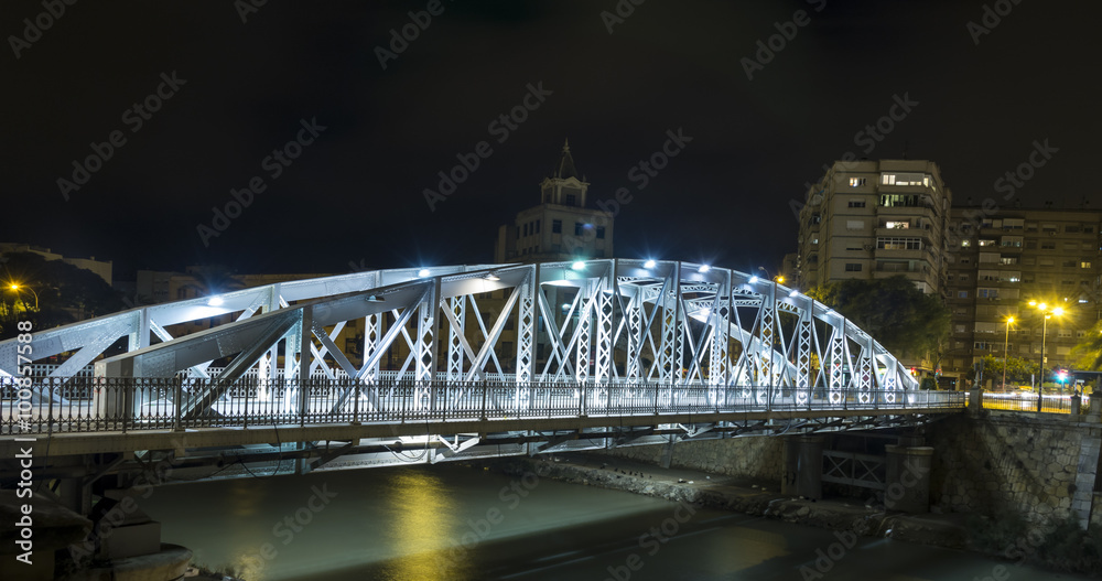 Iron bridge in Murcia