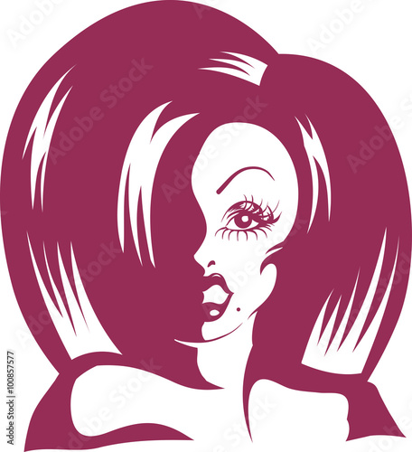 Drag Queen Stencil Wig