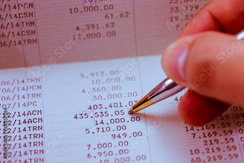Verify the monthly bank statement