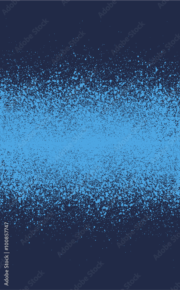 graffiti spray effect gradient element in blue tones Stock Vector