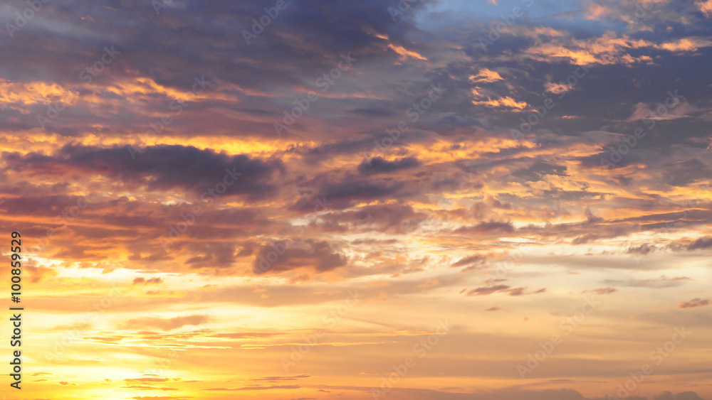 Fototapeta premium Nice sky and could, Sunrise, Sunset