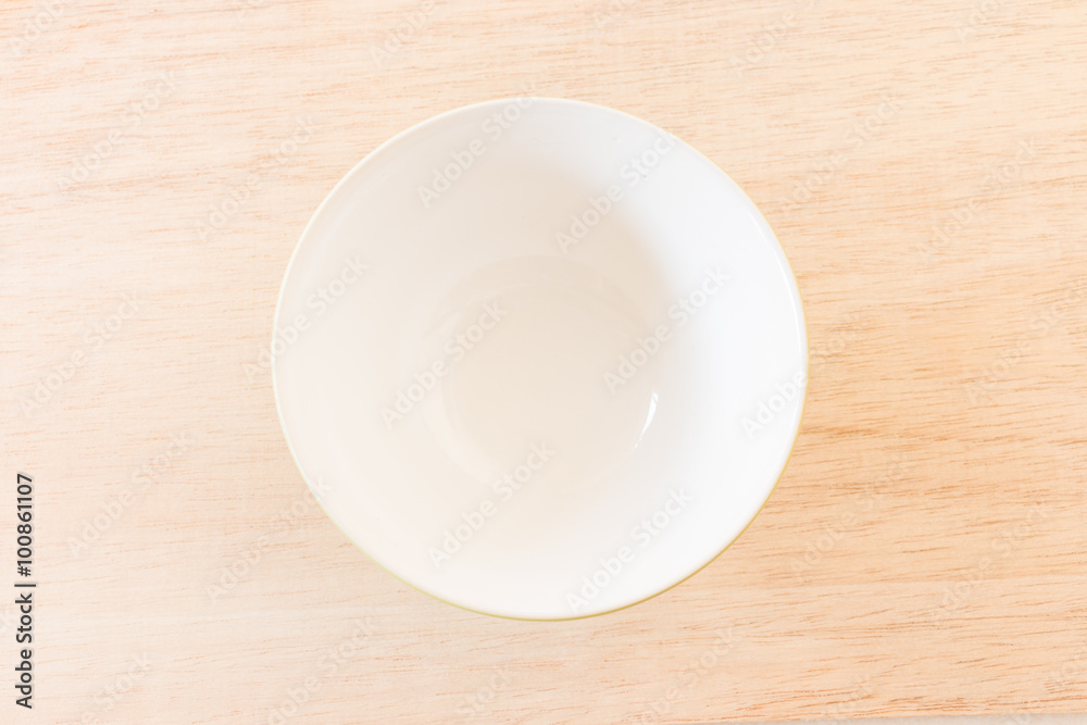 Empty Bowl on rustic wooden background Empty Bowl on rustic wooden background
