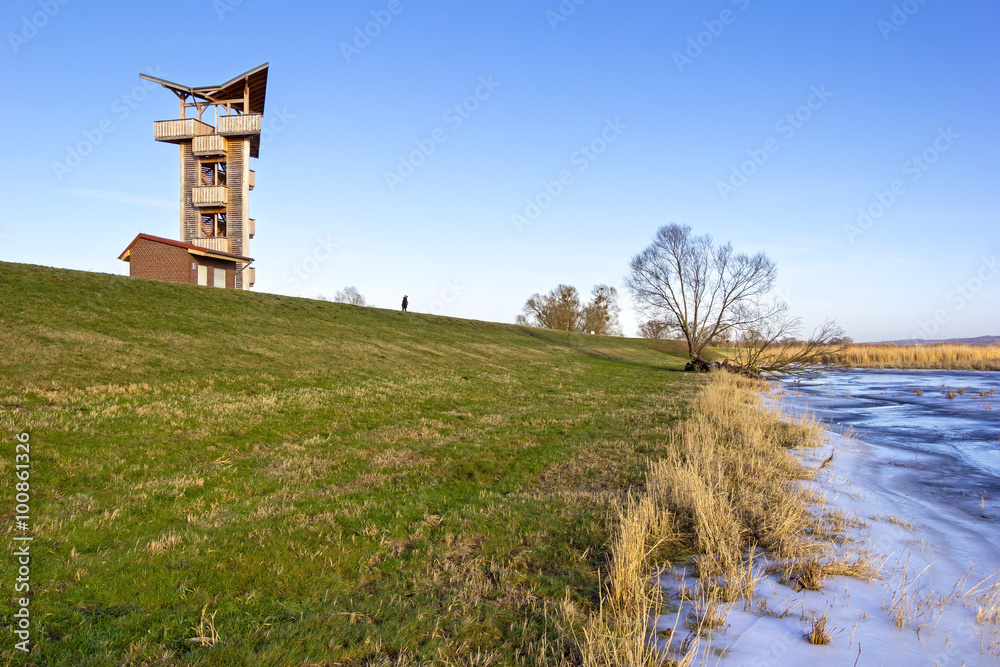 New observation tower at the dyke
