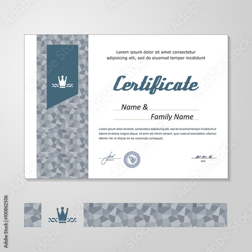 Certificate, Diploma, design template