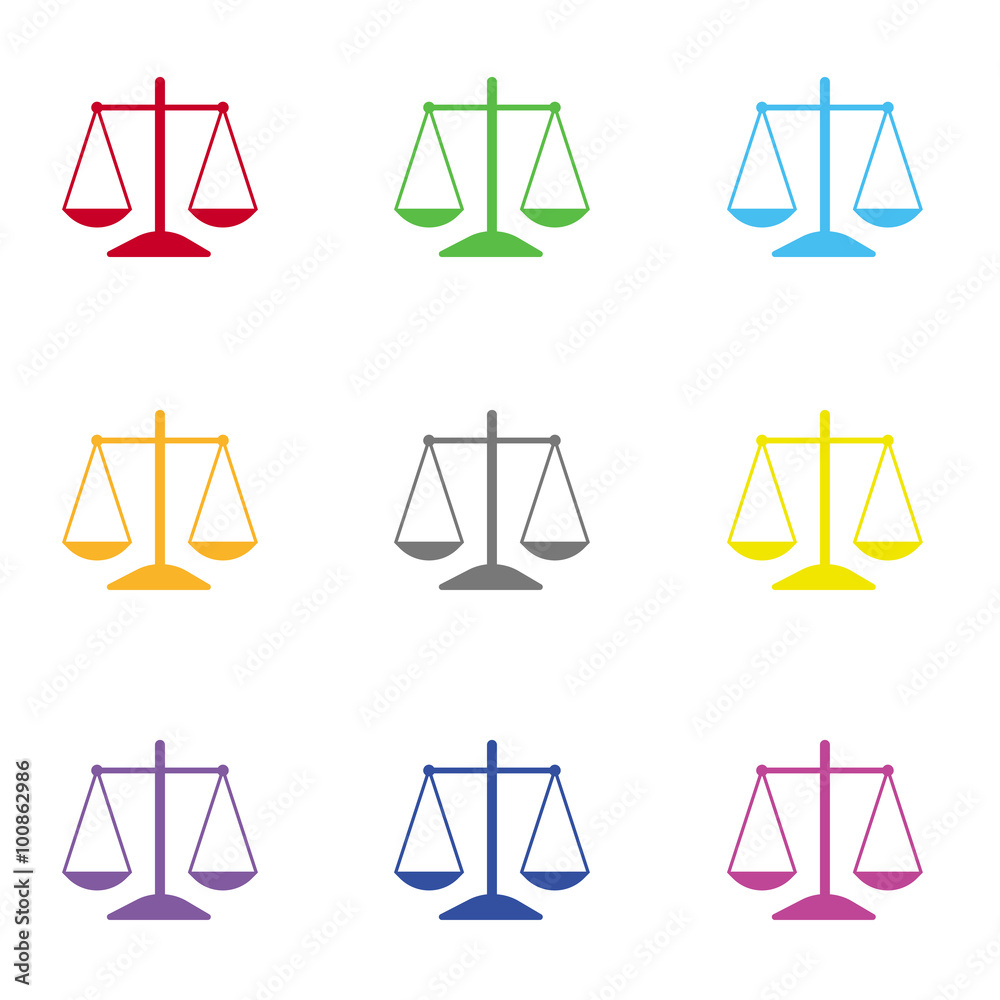 Old scales icon for web and mobile Old scales icon for web and mobile