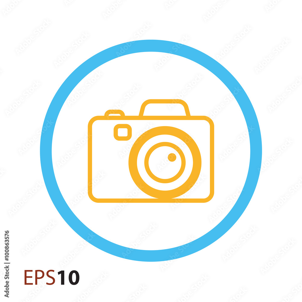 Digital camera icon for web and mobile Digital camera icon for web and mobile