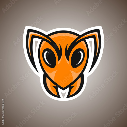 Vector illustration of ant. Sport mascot.