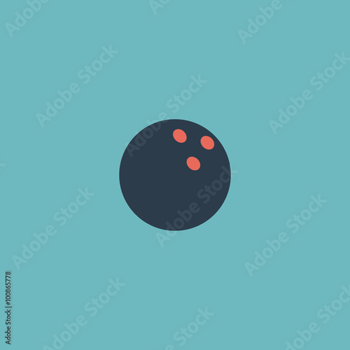 Bowling ball Vector illustration