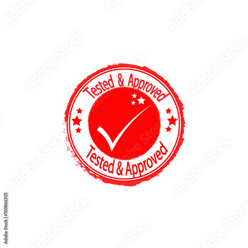tested and approved vector icon