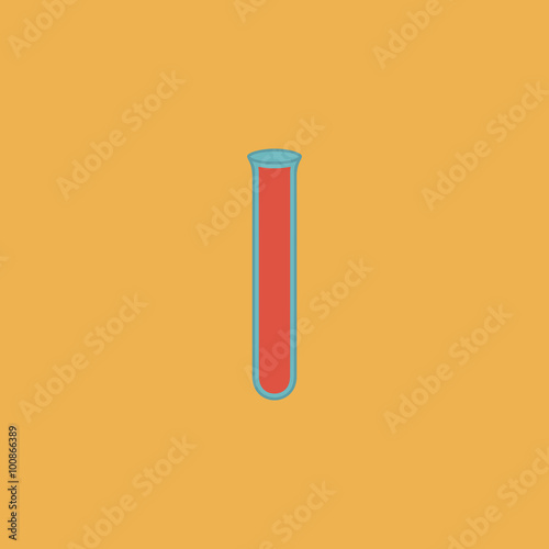 Laboratory glass flat icon
