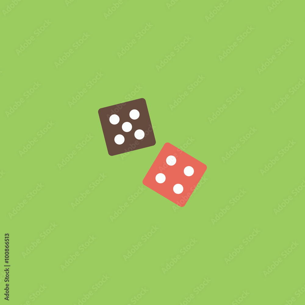dice flat icon dice flat icon