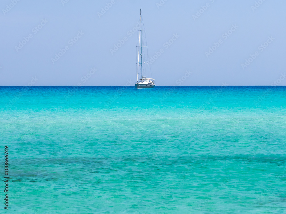 Fototapeta premium Alone at Sea