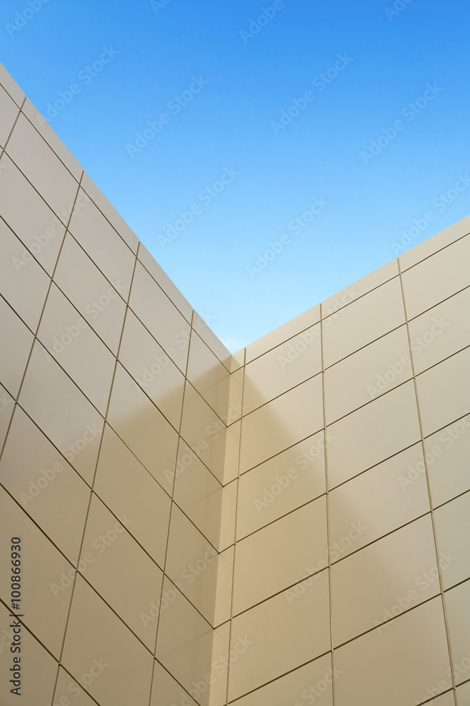 Exterior wall of a skyscraper Exterior wall of a skyscraper