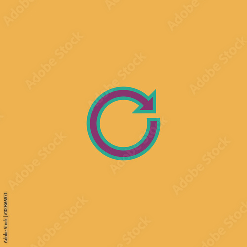 circular arrow flat icon © burntime555