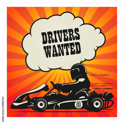 Karting Go Cart race poster