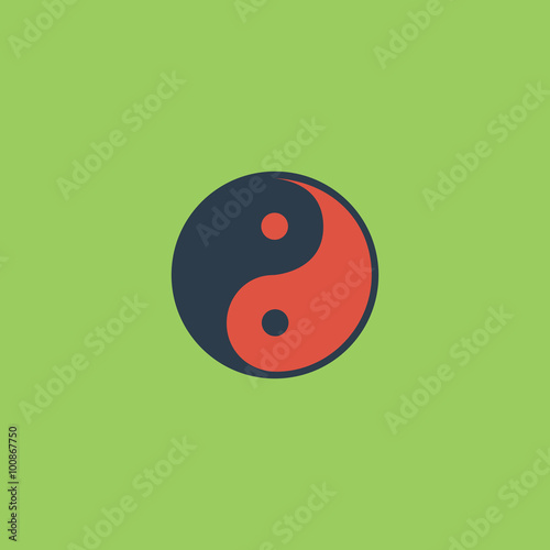 Ying-yang icon of harmony and balance