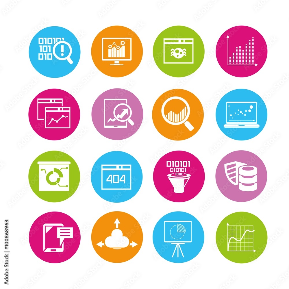 data analysis icons data analysis icons