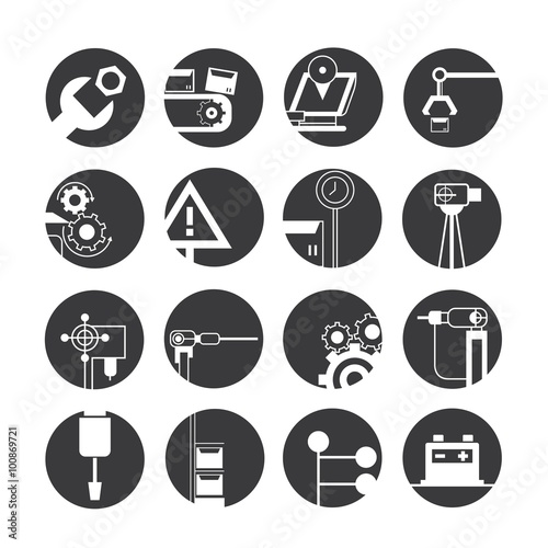 automated robot icons