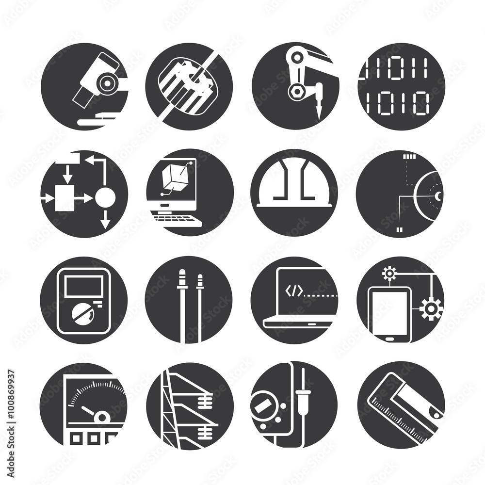automated robot icons