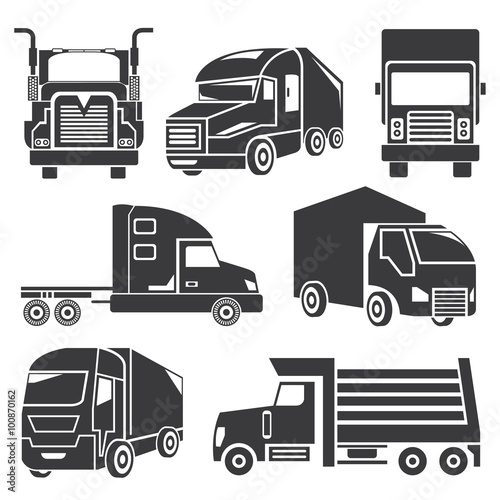 truck icons, car icons