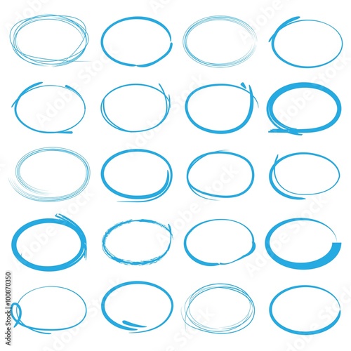 blue circle highlighter elements
