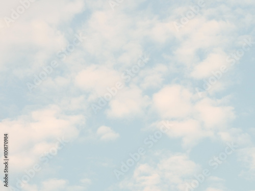 Fototapeta Naklejka Na Ścianę i Meble -  Soft white and blue sky in background. Clouds.