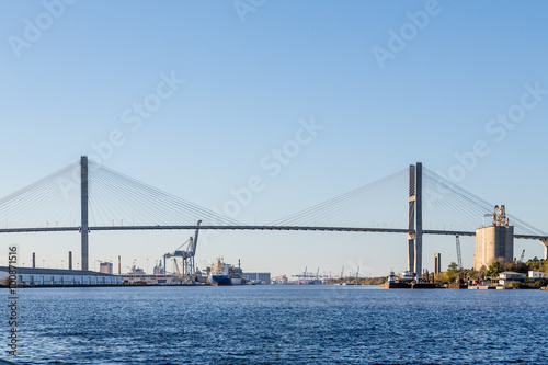 Suspension Bridge Over Savannah River © dbvirago